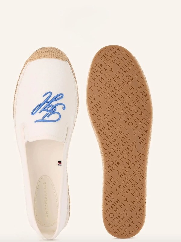 Tommy Hilfiger Espadrilles, white with blue logo