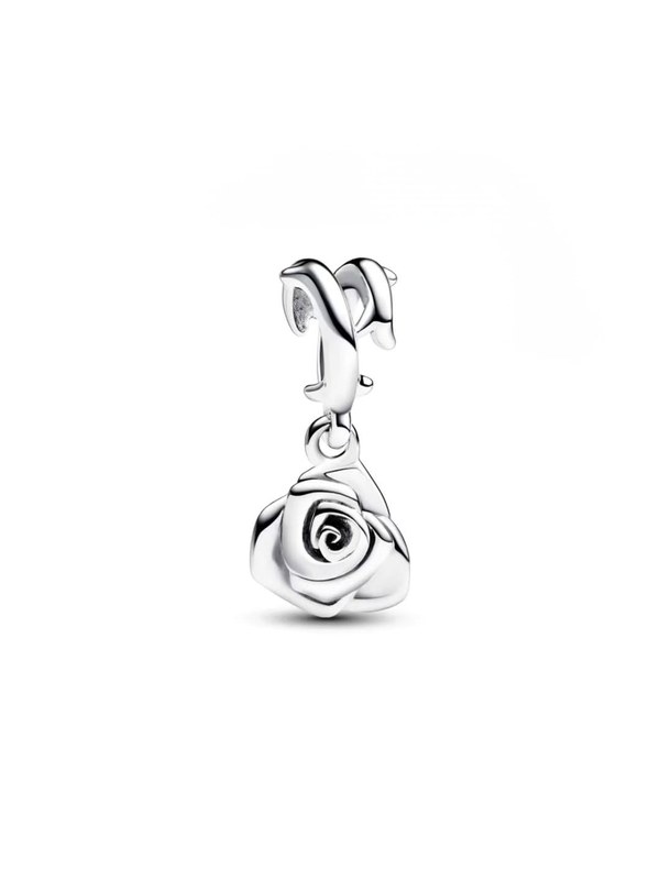 Pandora Rose flower dangle charm