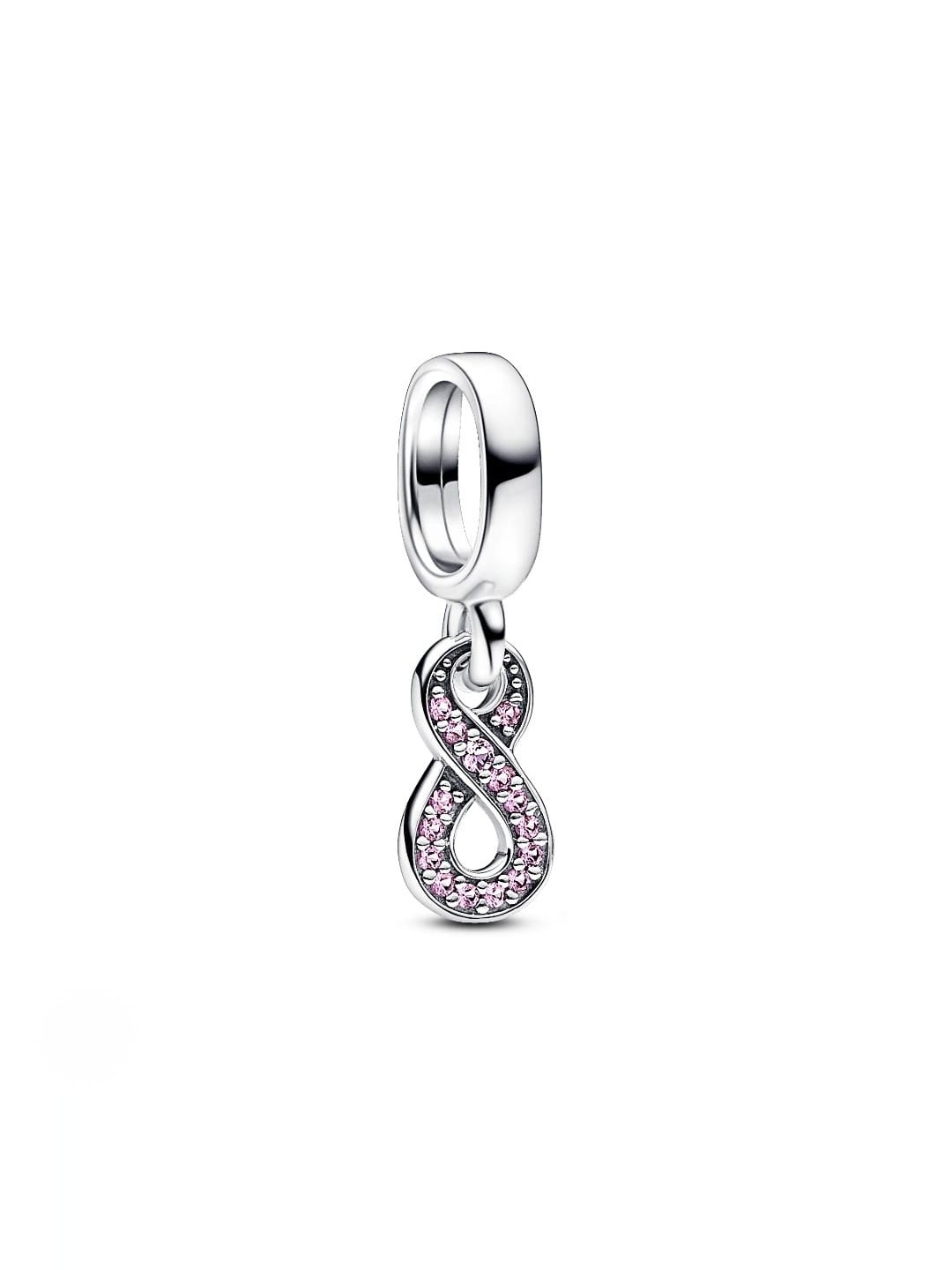 Pandora Sparkling Infinity dangle charm, pink