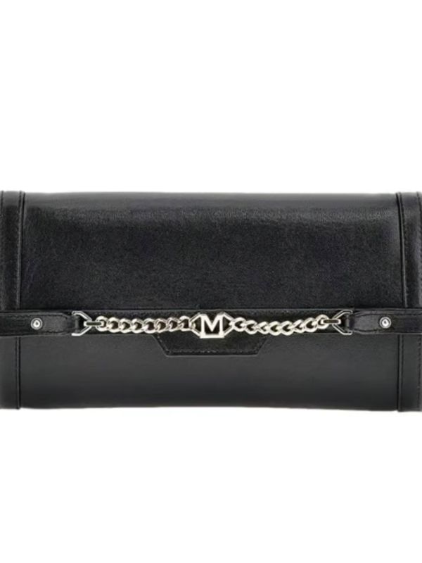 Guess by Marciano Medium satchel chain clutch, jet black